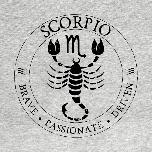 Scorpio Zodiac Birthday Star Sign Zodiac Gift by atomguy